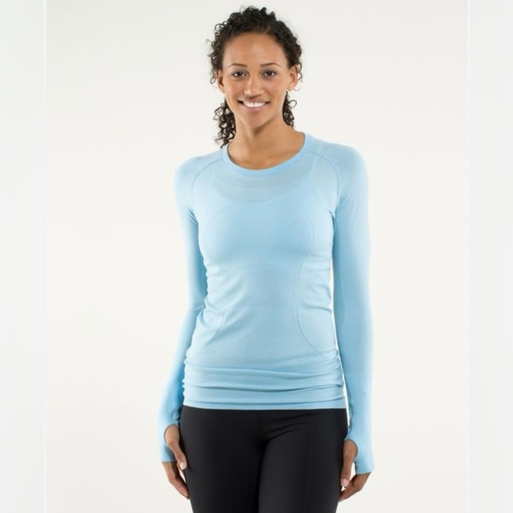 Lululemon Swiftly Tech Long-sleeve top, size 8 Blue